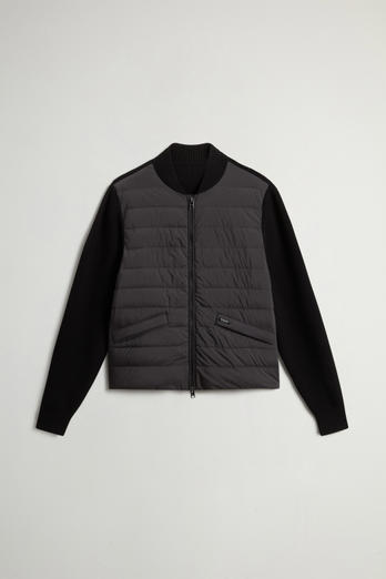 Hybrid Bomber Jacket in Nylon Black photo 1 | Woolrich