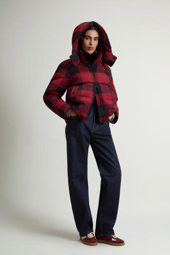 Soft Ramar Down Jacket with Buffalo Check Pattern Red photo 1 | Woolrich