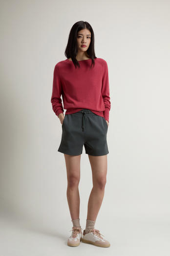Shorts in Cotton-Blend Interlock Green photo 1 | Woolrich