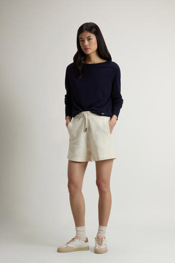 Shorts in Cotton-Blend Interlock White photo 1 | Woolrich