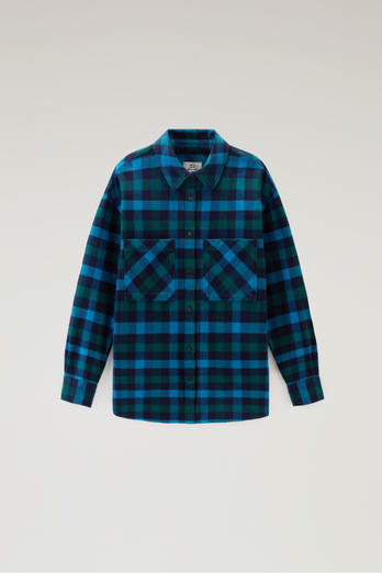 Flannel Check Shirt Blue photo 1 | Woolrich