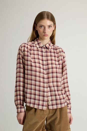 Shirt in Italian Brushed Fabric Pink photo 1 | Woolrich