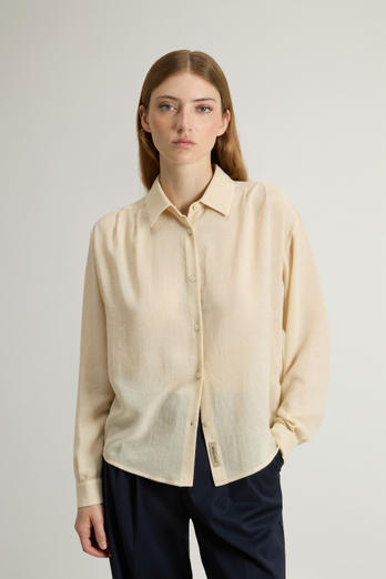 Shirt in Italian Brushed Fabric White photo 1 | Woolrich