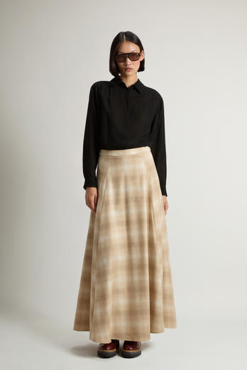 Skirt in Italian Wool Blend Beige photo 1 | Woolrich