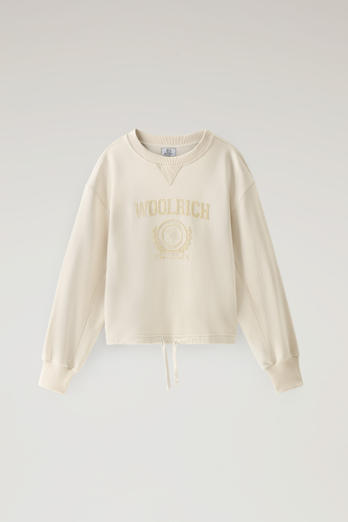 Ivy Crewneck Sweatshirt in Cotton Blend White photo 1 | Woolrich