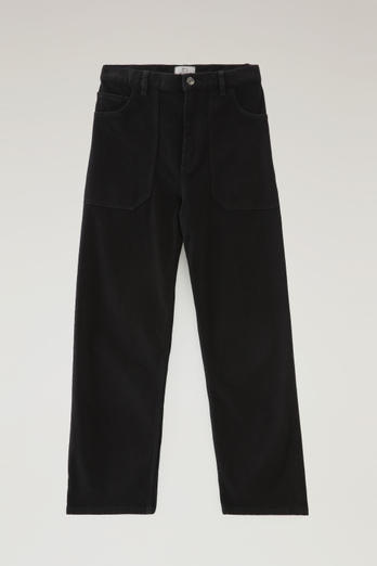 Denim Pants in Cotton Black photo 1 | Woolrich