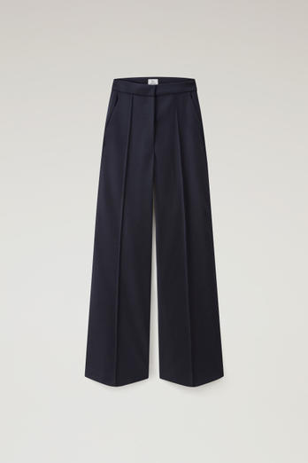 Wide Leg Pants in Virgin Wool Blend Blue photo 1 | Woolrich