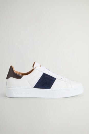 Classic Court Calfskin Sneakers with Suede Details White photo 1 | Woolrich