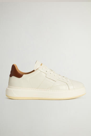 Arrow Sneakers in Calfskin Leather White photo 1 | Woolrich