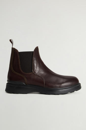 Stone Grove Ankle Boots in Cowhide Leather Brown photo 1 | Woolrich