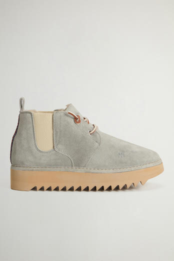Hugger Ankle Boots in Suede Gray photo 1 | Woolrich