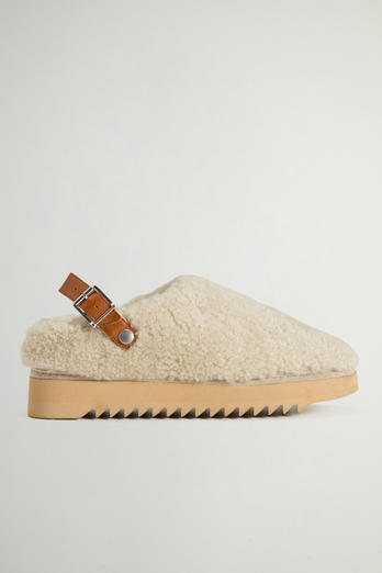 Shearling Mules Beige photo 1 | Woolrich
